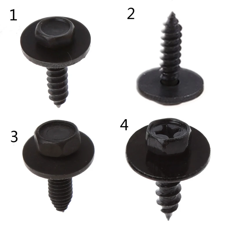 10x 6mm  Screw 5mm Torx Screw Car for fender Bumper for Cross for Head Screw Washer   Self-tapping Screws for Ben