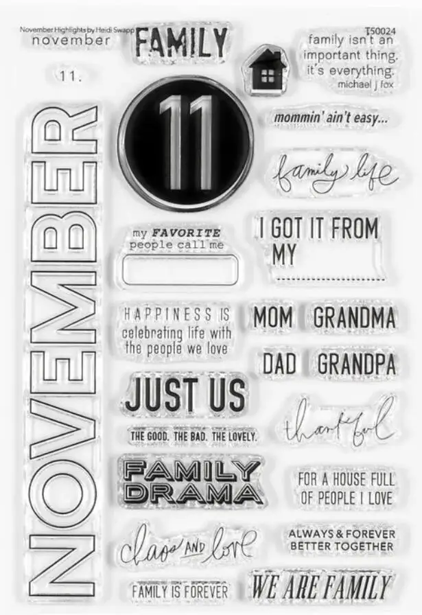 الإنجليزية واضح ختم / ختم DIY بها بنفسك سكرابوكينغ / ألبوم الزخرفية واضح ختم ورقة A8013 #3