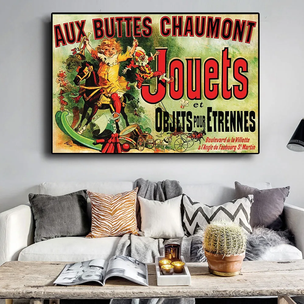 Aux Buttes Chaumont Jouets Poster Friends TV  Canvas Painting Poster and Print Wall Art Picture Cuadros for Living Room
