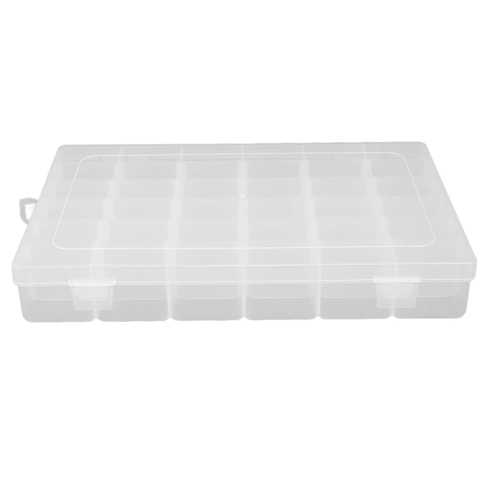 

Small Plastic Bead Organizer Box Clear Storage Box Jewelry Hardware Organizer Container for Screws Nails Craft Supplies