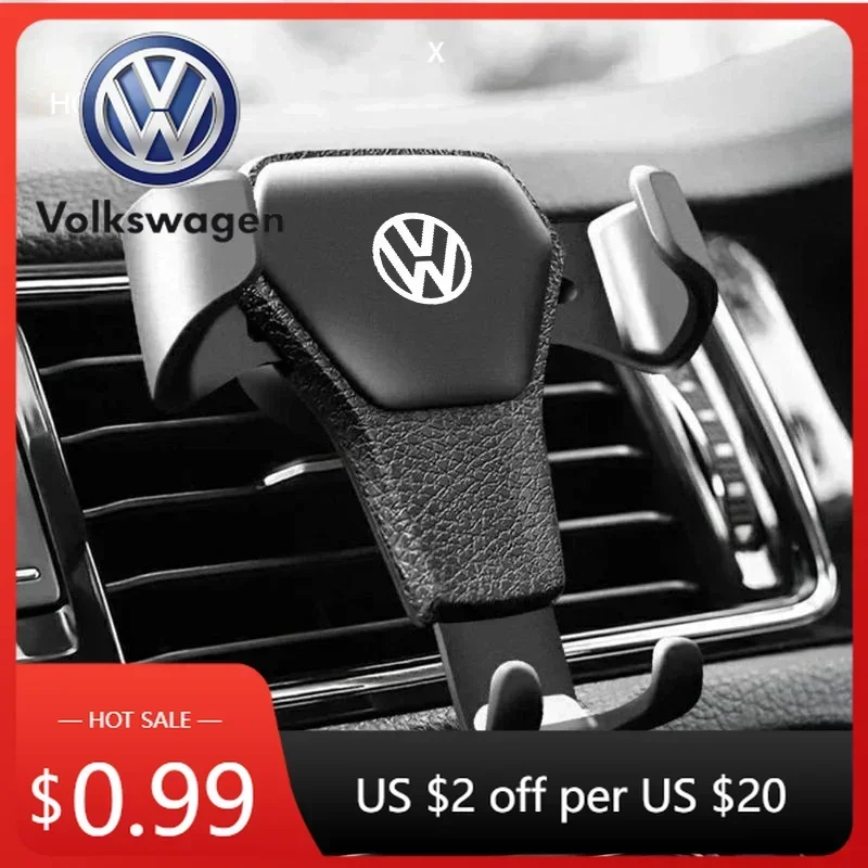 

Держатель для телефона в автомобиль VOLKSWAGEN VW, крепление на воздуховод, для Volkswagen Polo Passat B5 B6 B7 T4 T5 Golf 4 5 6 Ti