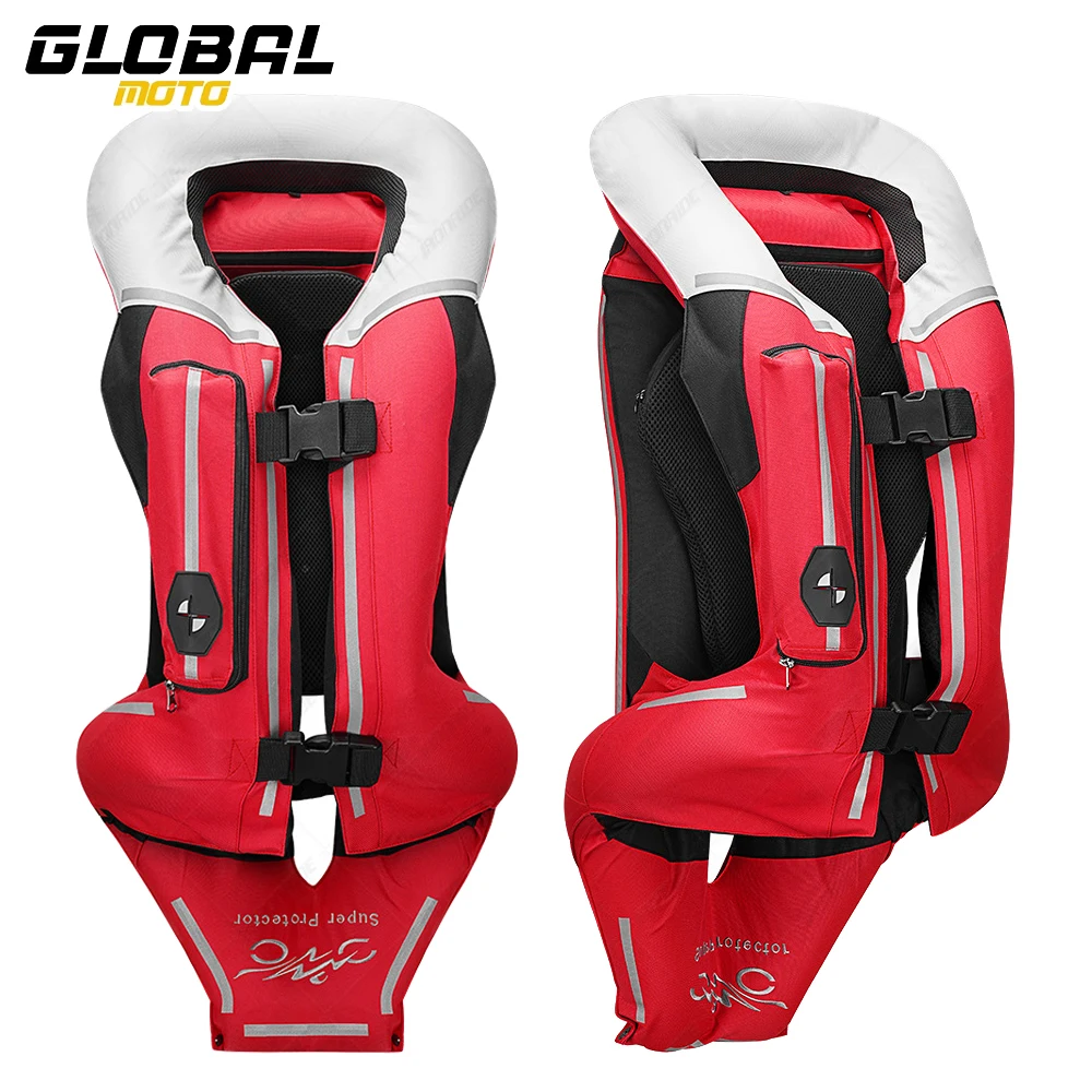 Motorcycle Airbag Vest Anti-Fall Motorbike Full Body Vest Reflective Motocross Airbag Vest Protective Motorcycle Riding Jackets
