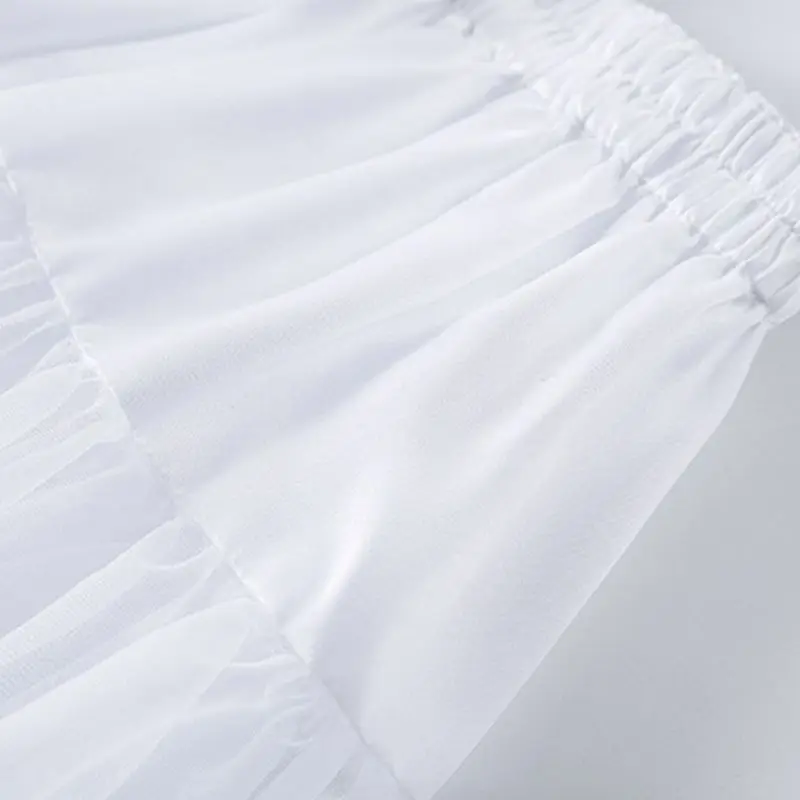 Lolita Cosplay Nupcial Crinoline Saia, Underskirt Senhoras para Festa, Branco Ballet Dance