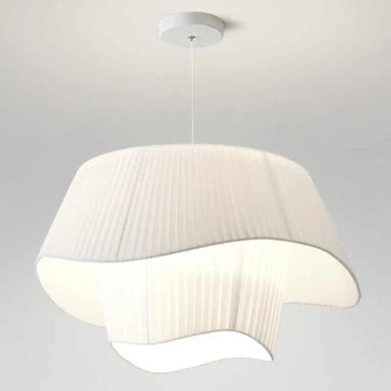 

Scandinavian Retro Cream Fabric Ceiling Lamp Romantic for Bedroom Living Dining Attic Lighting Lamp Ceiling Light Led Lamp