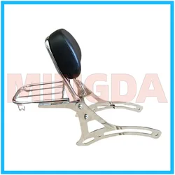 Tailstock Rear Rack with Backrest and Brackets Grade 8 Chrome Plated for Lifan Lf250-d/250-e/v16