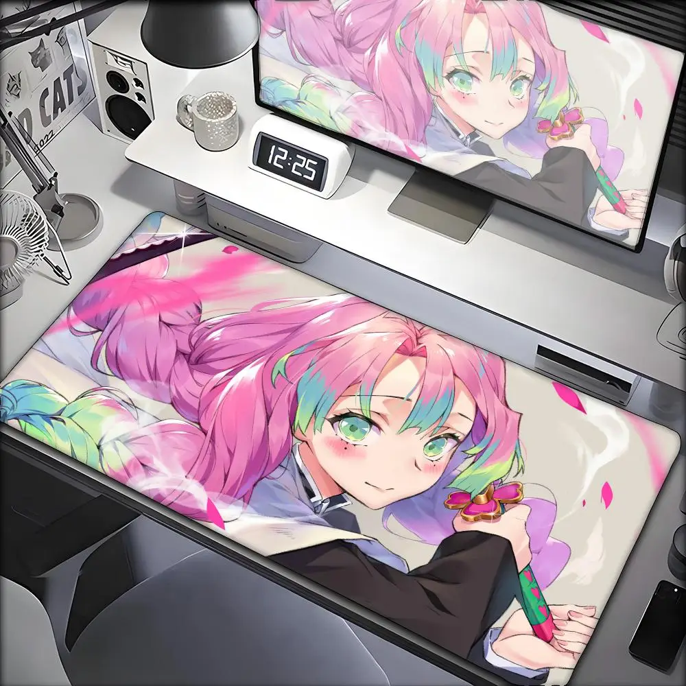 

Demon Slayer Kanroji Mitsuri Mousepad Anti-Slip Thickened Mouse Pad Oversized Gaming Keyboard Notebook Table Mat for PC Desk Pad