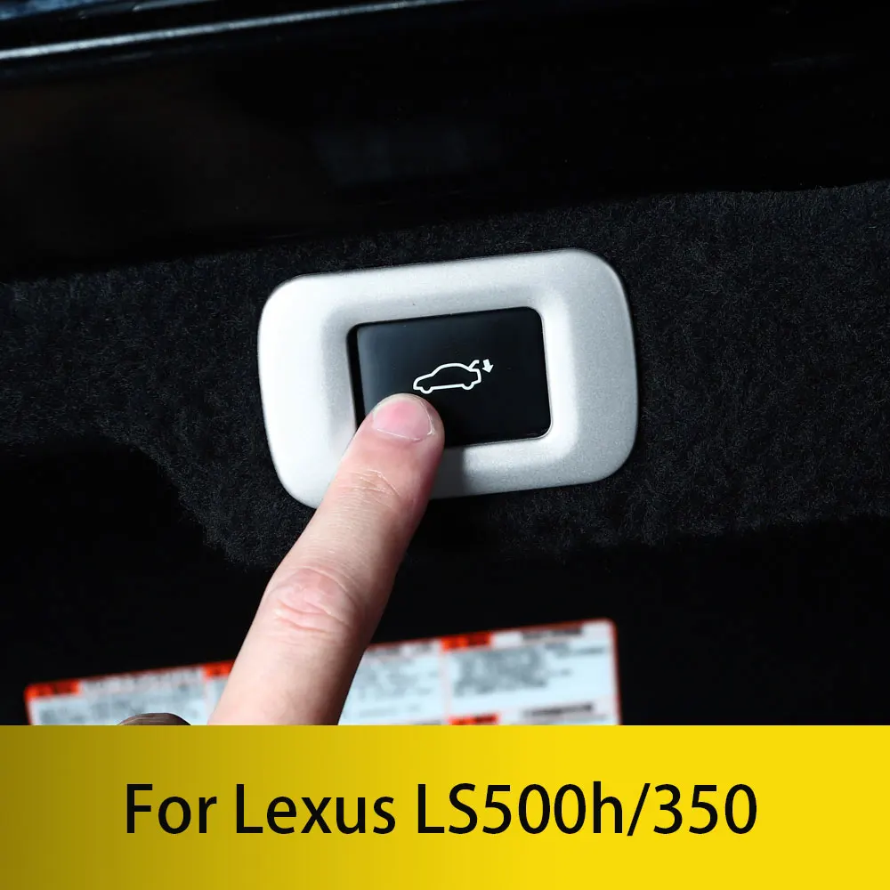 For Lexus LS350 LS500h  electric tailgate button sticker decoration frame glitter interior modification accessories 2018 2025