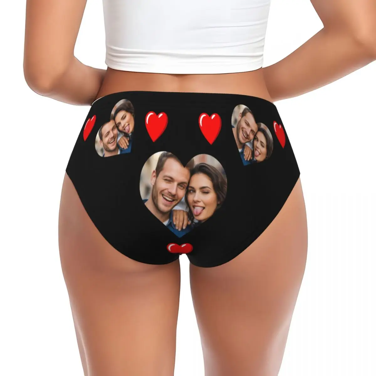 Personalized Custom Face Photo Panties Underwear Female Comfort Brief Panties Briefs Underpants For Wife Valentine's Day Gift