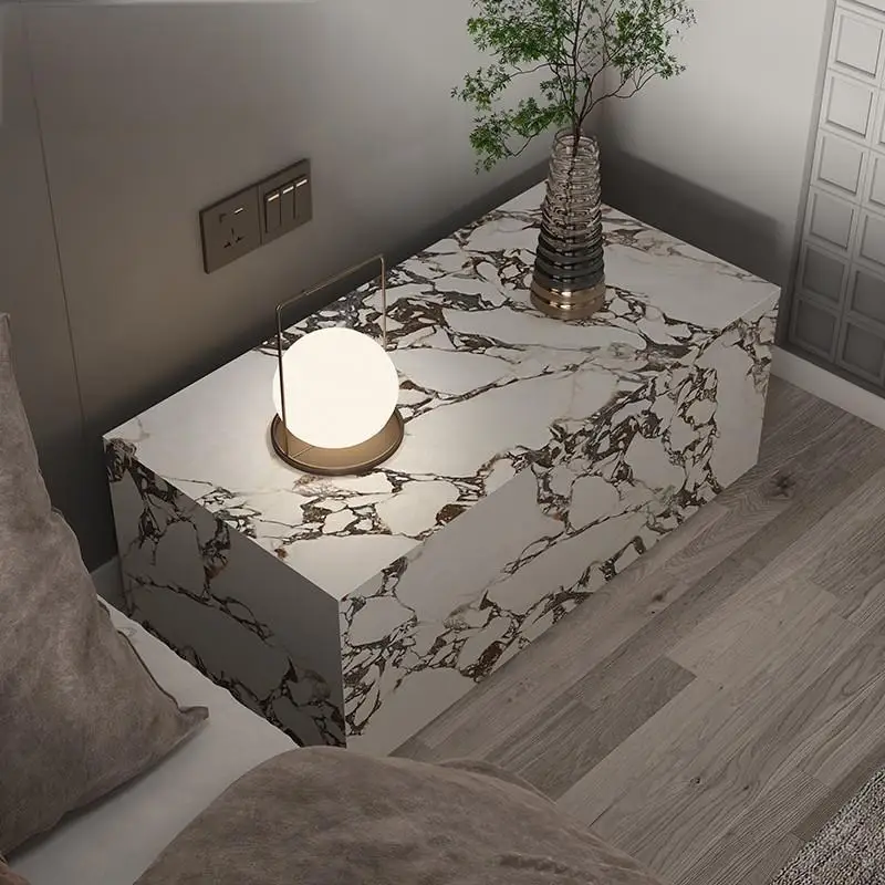 

Luxury Minimalist Modern Slate Nightstand with Storage Drawers Italian Designer Bedroom Furniture Customizable