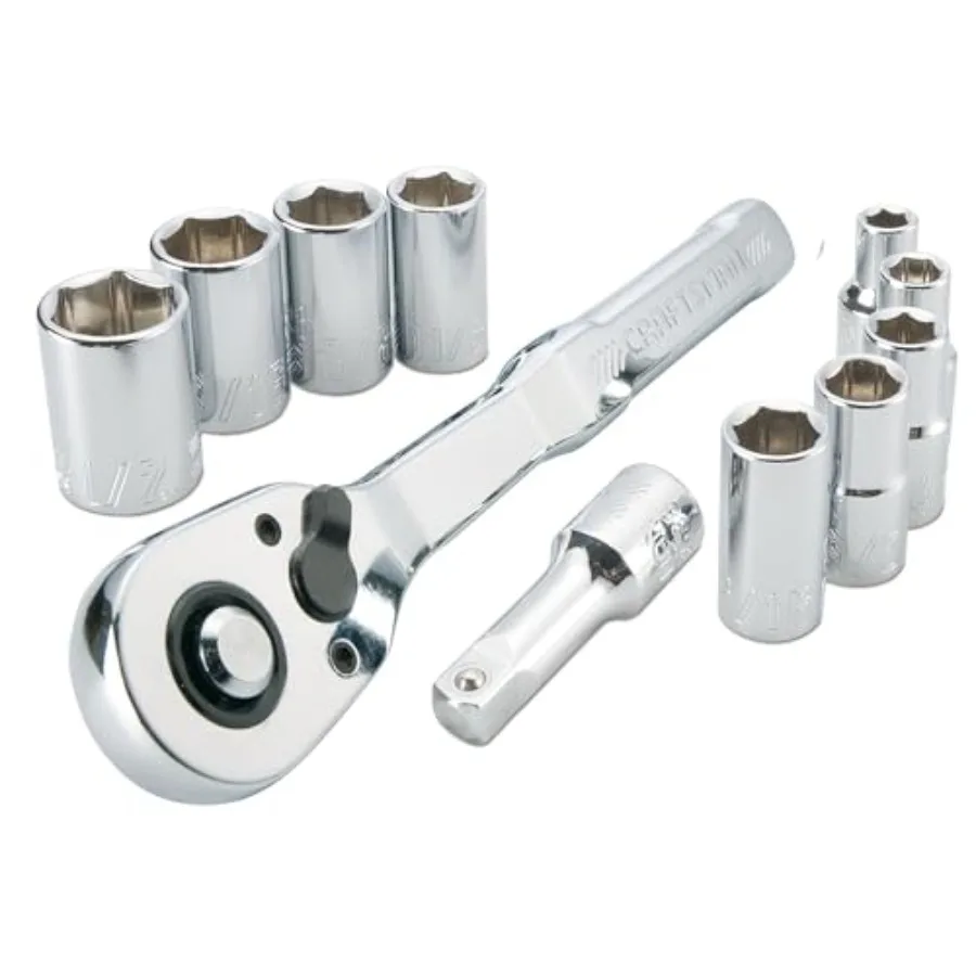 

Mechanics Tool Set, SAE, 1/4 Inch Drive, 11 Piece CMMT34870