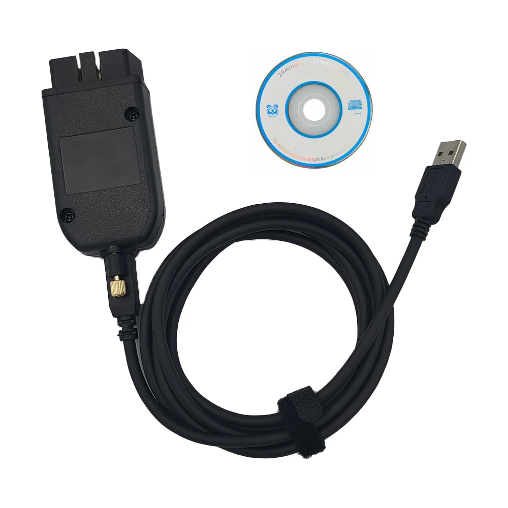 

High Quality V2 25.3 Atmega162+FT232+L9637D Vag K CAN Interface to USB With Good Case HEX