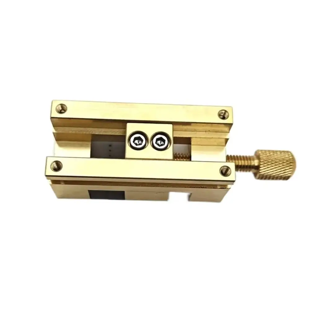 Portable Precise Watch Bench Vice Thread Adjustment Anti-slip Collet Tightening Tool Stable Copper Watch Head Holder Hand Tools