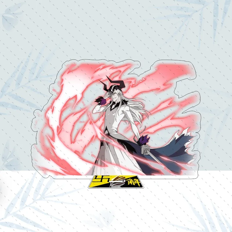 New Style Cartoon Anime Bleach Figures Kurosaki ichigo Urahara Kisuke Acrylic Stand Model Desk Ornaments  Friend for Gift toy