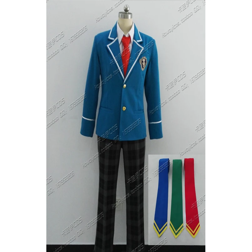 

Anime Ensemble Stars! Hidaka Hokuto Cosplay Costumes Yumenosaki Private Academy School Uniform Men Coat Shirt Pants Necktie Suit