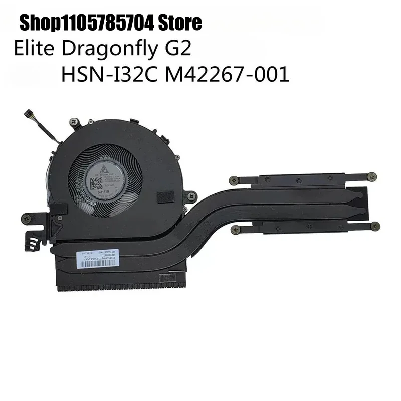 SS New Original Laptop Cooling CPU Fan for HP Dragonfly Series 13 Elite Dragonfly G2 Heat Sink Fan M42267-001 HSN-I32C