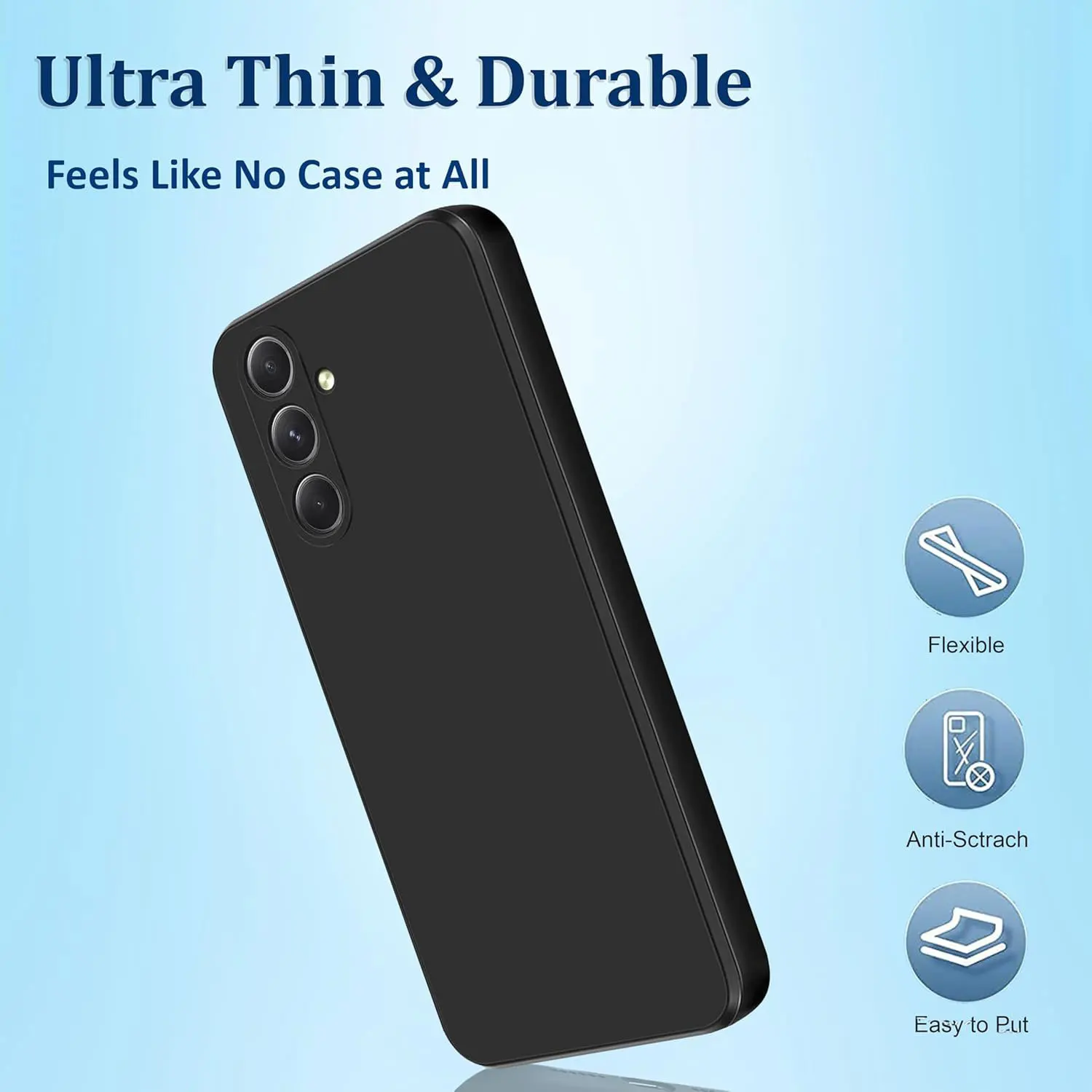 Liquid Silicone Case for Samsung Galaxy S24 S23 FE S22 Ultra S21 S10 S9 S8 Plus A05 A15 A25 A55 A24 A34 A13 A73 Shockproof Case