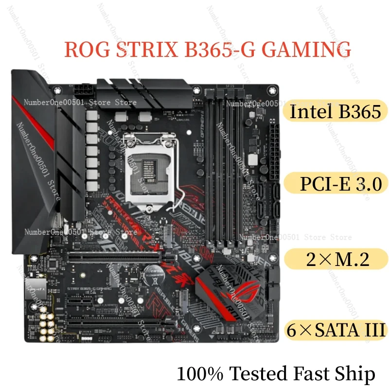 For ROG STRIX B365-G GAMING Motherboard 64GB LGA 1151 DDR4 Micro ATX Mainboard 100% Tested Fast Ship