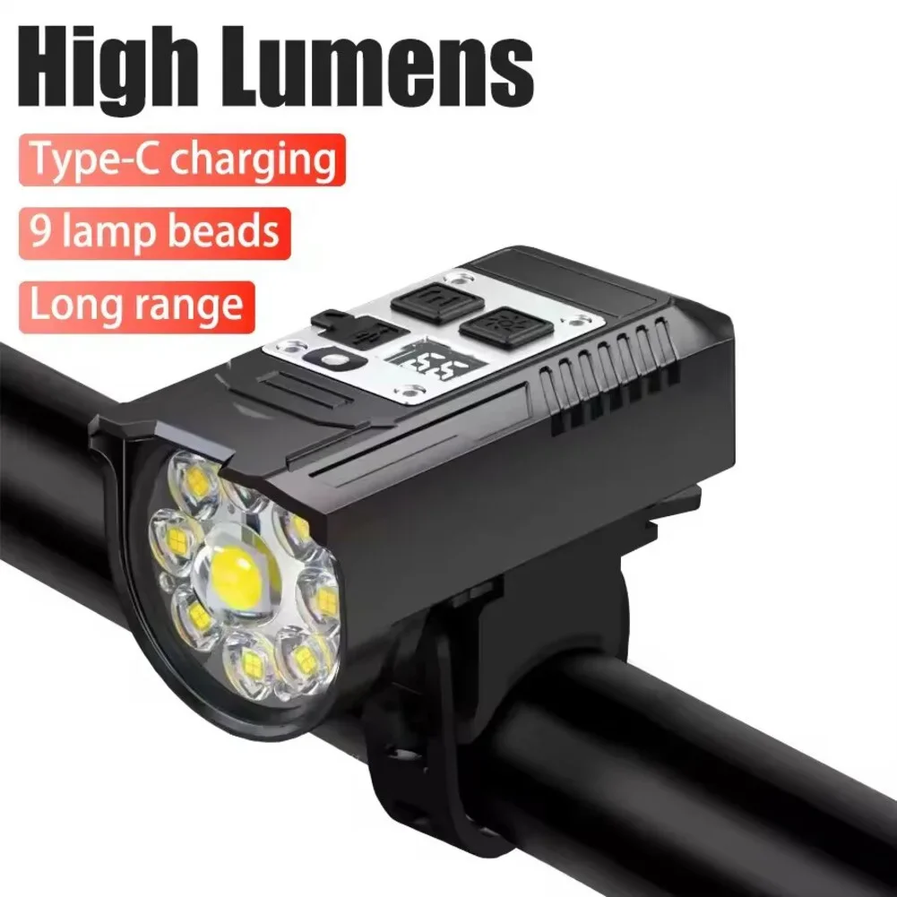 

1800 мАч аккумулятор USB перезаряжаемая велосипедная фара приключенческая езда 9,5*4,6*3,8 см 20 Вт подсветка материал из алюминиевого сплава