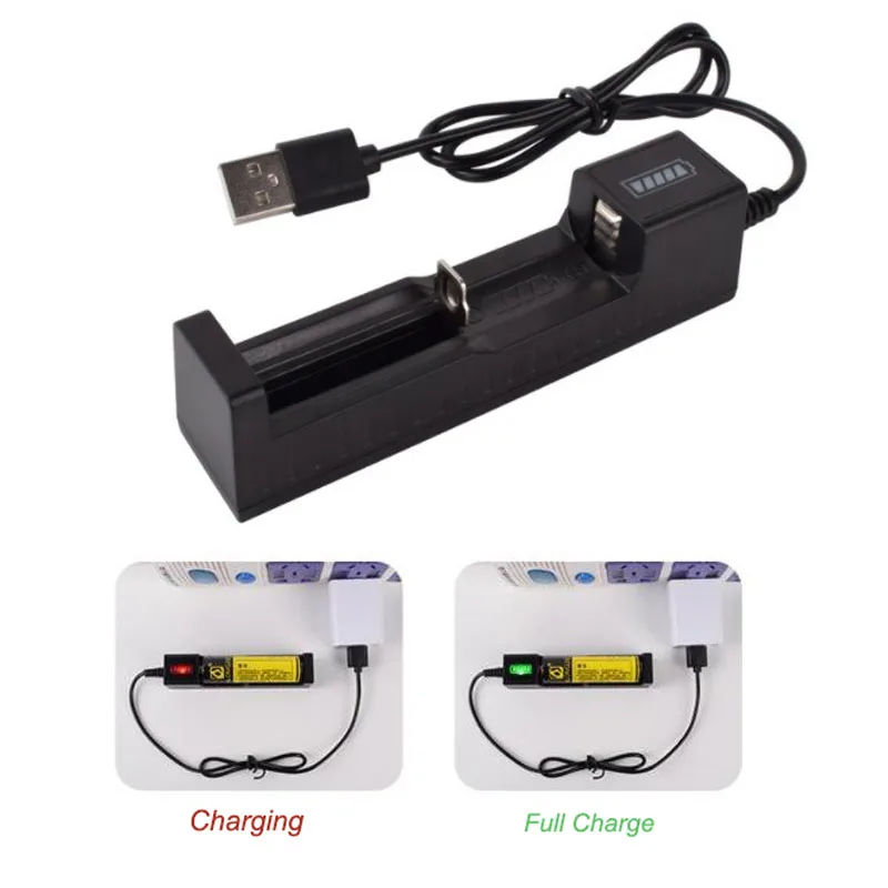 18650 26650 battery charger multiple batteries compatible universal USB battery charging box fast charging slot display light