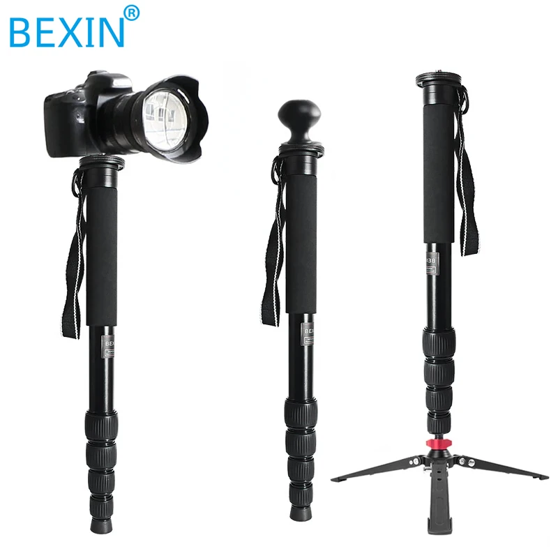 MAS325 Light Professional อลูมิเนียมแบบพกพา Monopod วงเล็บ Stand กับ Tripod Ballhead สำหรับกล้อง DSLR