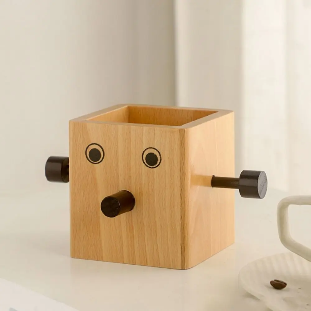 Eyeglass Frame Ganizer Makeup Brush Holder Storage Box Household Robot Pen Holder Large Capacity Portable