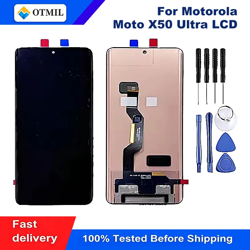 Original New For Motorola Moto X50 Ultra Lcd Display Touch Screen Digitizer Assembly Replacement Parts No Dead Pixels