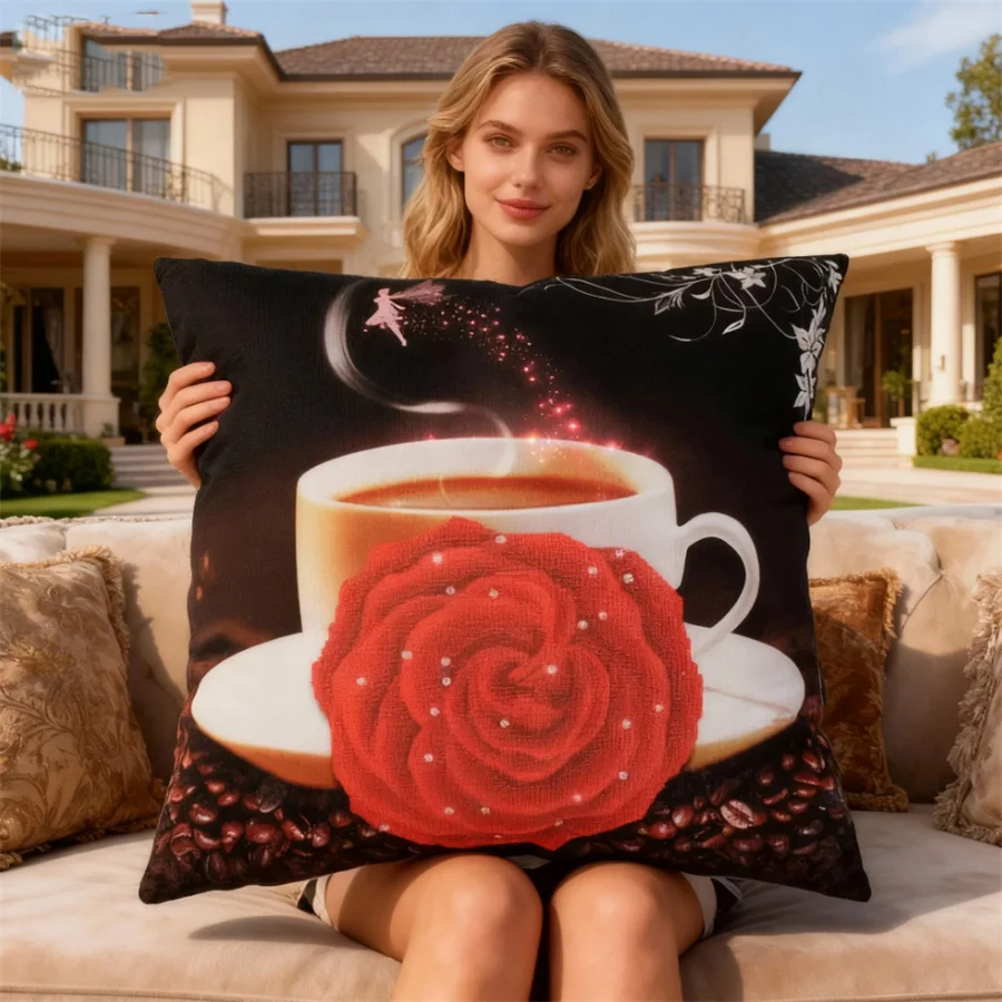 sunflower 2026 New style printed Canvas DIY cross stitch pillow cushion kits sets arts adult Craft Embroidery Needlework Sewing