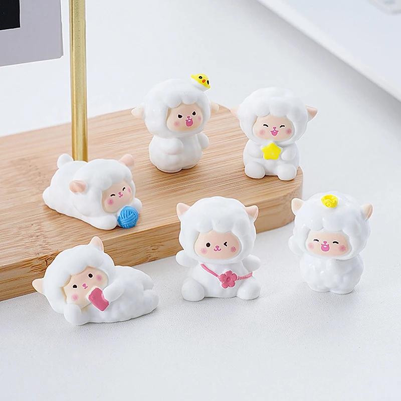 1PC Cartoon Animal Home Decorations Blind Bag Accessories Mini Desktop Car Carrying Small Ornaments Diy Handcraft Accessories