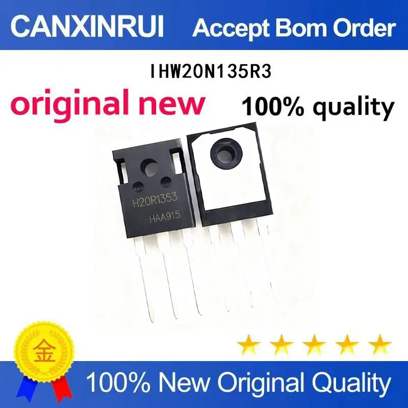 (5-100pieces)Brand new original IHW20N135R3 H20R1353 20A 1350V in-stock chip IC, minimum order of one piece