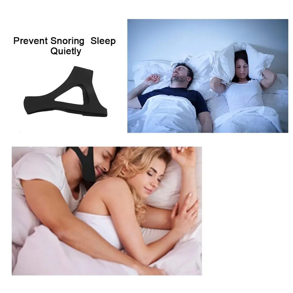 Medical Anti Snoring Belt Adjustable Chin Jaw Support Straps Triangular Fixation Bands Sleep Apnea Bandage Unisex Health Care