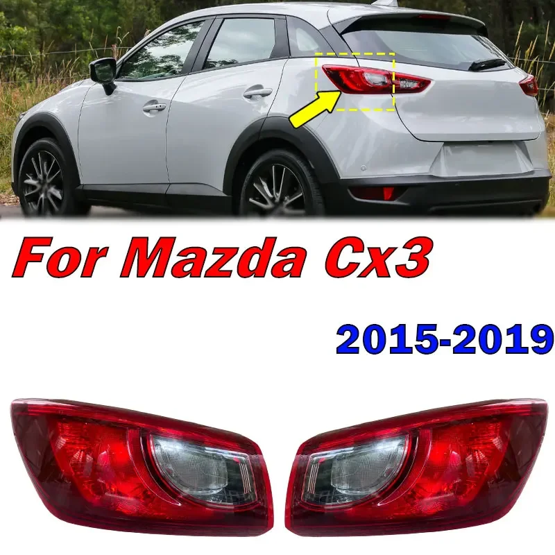 Exterior Accessories For Mazda Cx3 Cx-3 2015-2019 Rear Tail Light Reversing Brake Lamp Signal Lamp Taillamp Housing Without Bulb