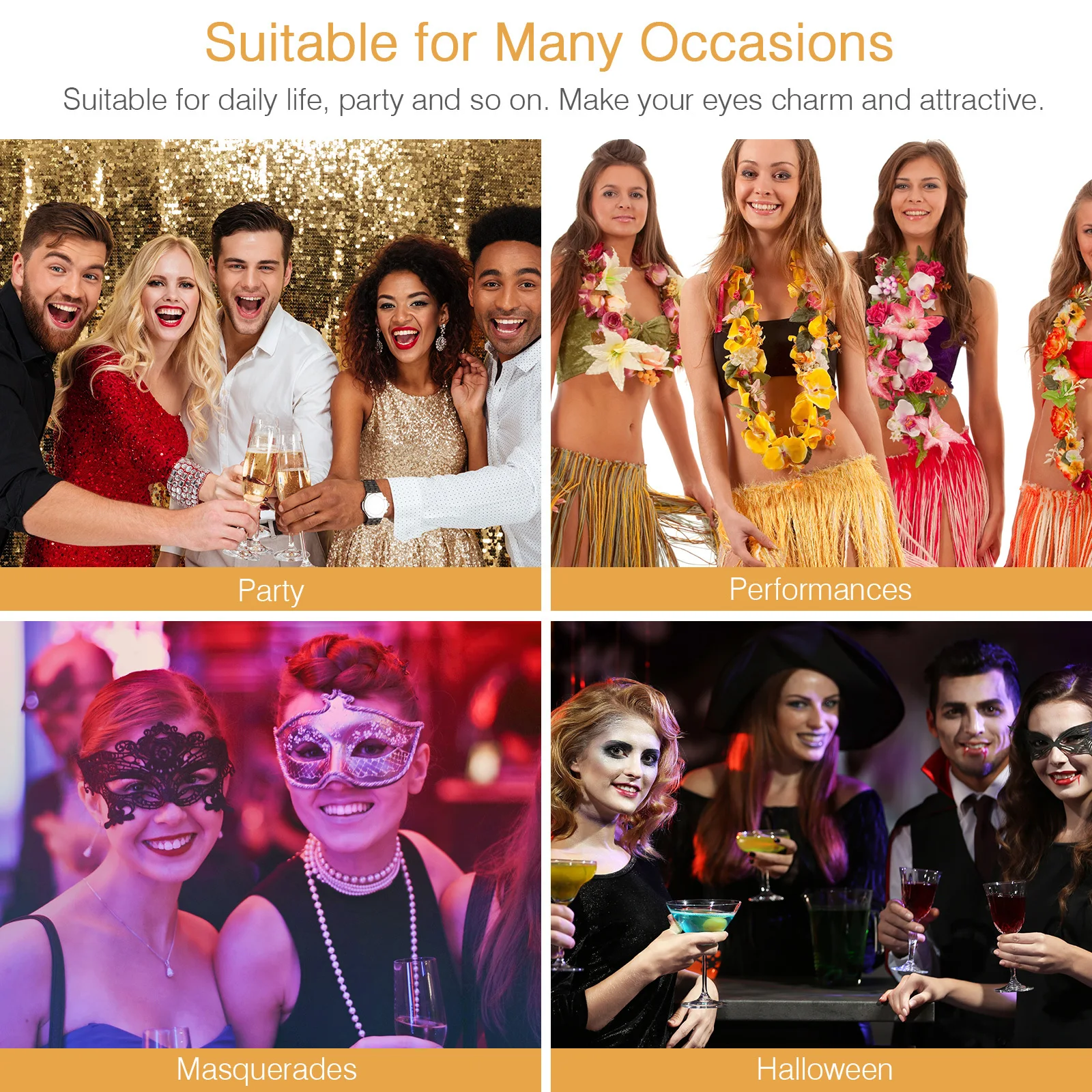 

5Pairs 3D Eyelashes Fake Lashes Long Dense Curly Makeup Eyelash Extension for Daily Party Use