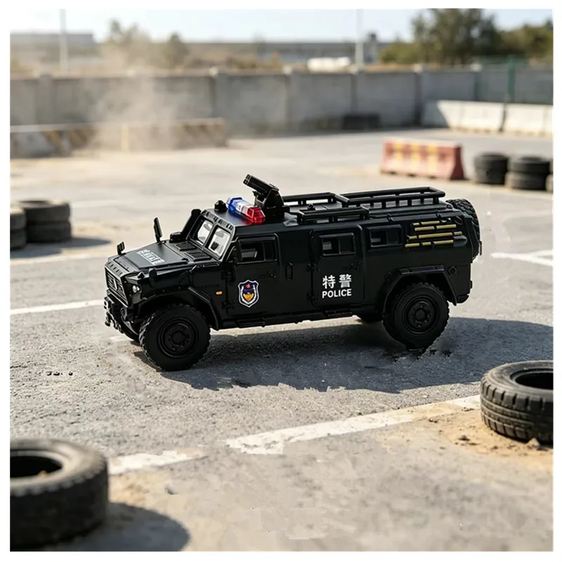 2026 New 1/64 Special Police Armored Vehicle Miniature Car Model Decoration Model DIY Hand Painted Toy Model Decoration Gift