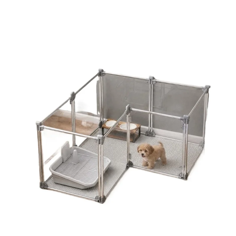 Transparent acrylic foldable dog fence door, no installation required, indoor use, suitable for medium/large dogs