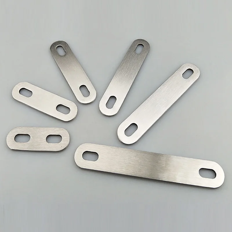1PCS Stainless Steel Corner Code Iron Sheet Right Angle Iron Plate Holder Furniture Embedded Parts Perforated Connectors