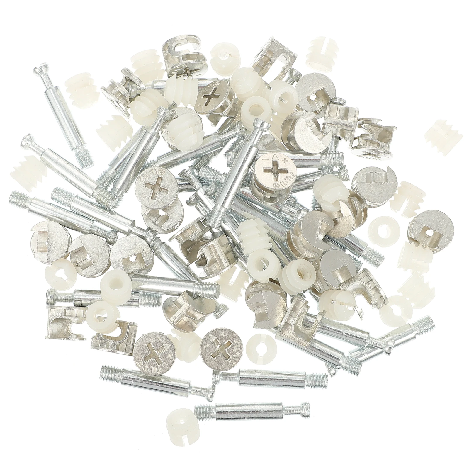 

Furniture Connecting Fastener Fittings Pre Inserted Nut Eccentric Bolt Cabinet Connectors Small Size Anti