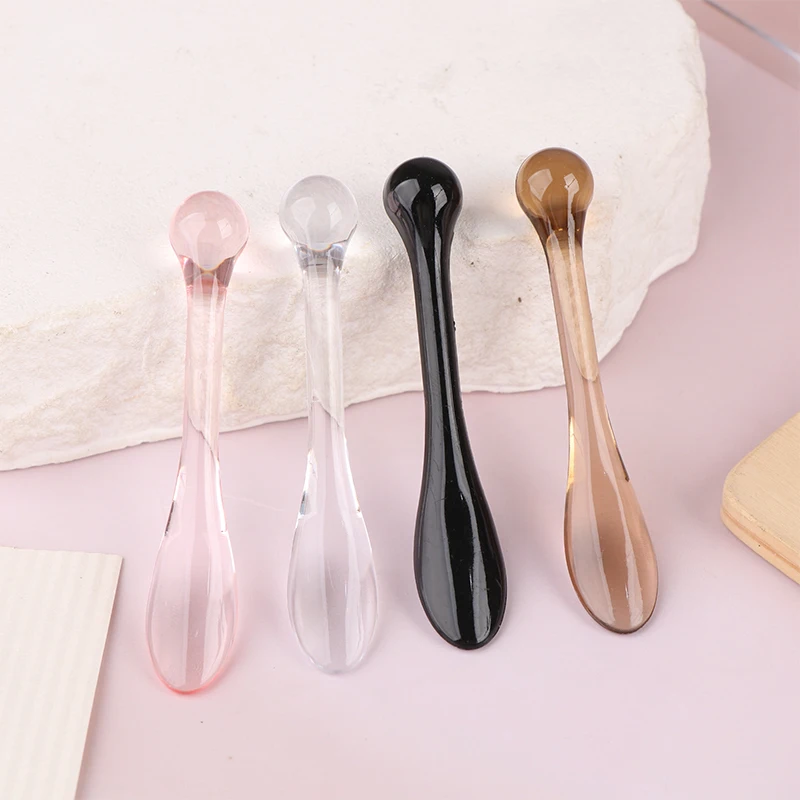 

1/3pcs Acrylic Facial massage Tool Cosmetic Spatulas Scoop With Box Face Cream Mask Mud Mixing Spoon Beauty Tools Absorb Roller