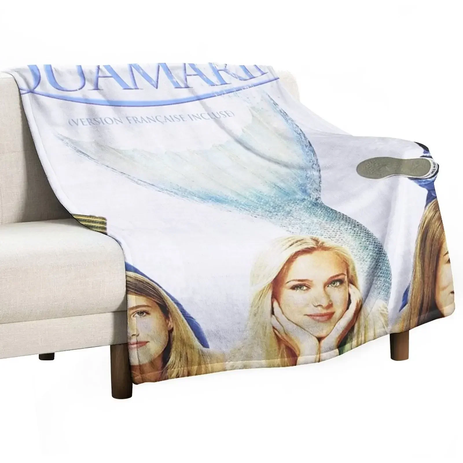 

New aquamarine movie Throw Blanket manga Bed covers Luxury Blankets