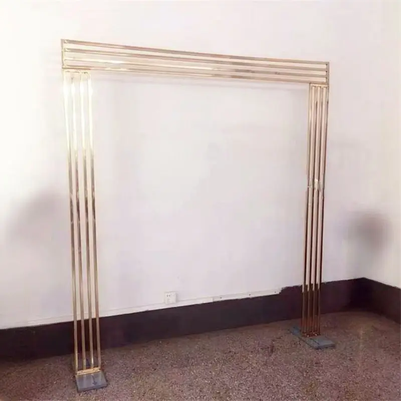 220 CM Grand Event Birthday Party Candlestick Pillar Holder Wedding Welcome Door Frame Flower Arch Fabric Balloon Display Stand