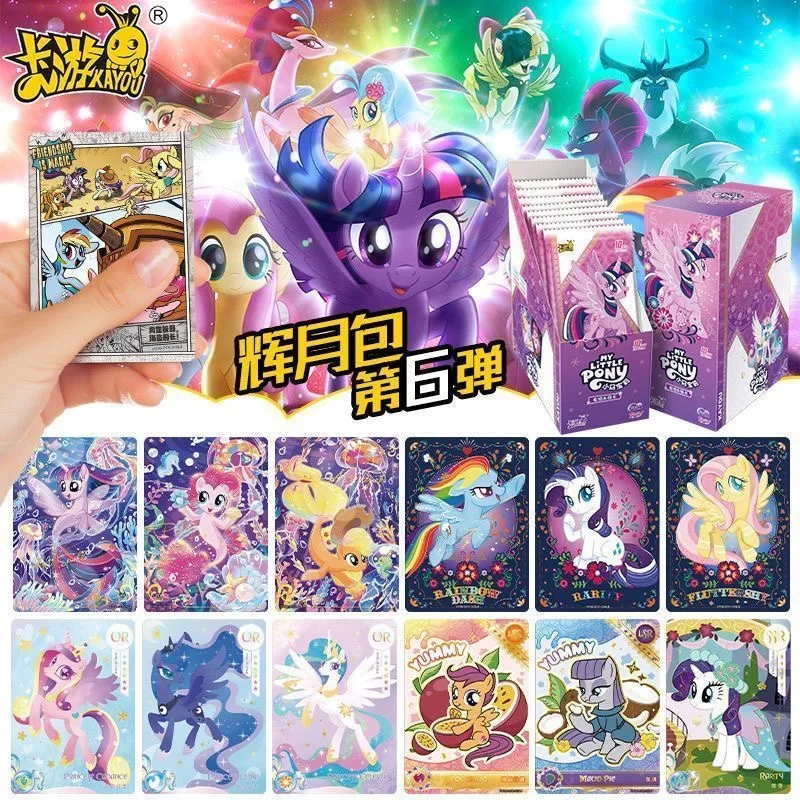 KAYOU Genuine My Little Pony Card Game My Little Pony Cards Box Friendship Forever Flash Card Rare SC SGR Cards Toy Gift