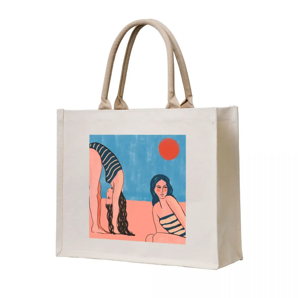 

Les Baigneuses Tote Bag shopping bags foldable tote bag custom Candy bags