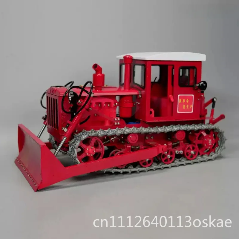 1/12 Bulldozer Tractor Model Remote Control Dynamic Chain Rail Car Model