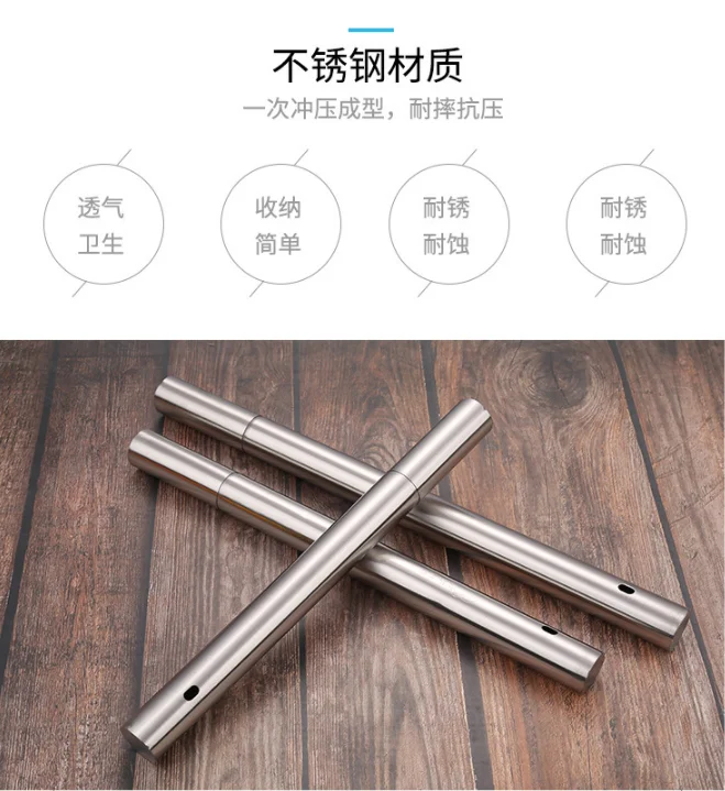 Picture 6: Stainless steel barbecue signature storage bucket BBQ signature bucket BBQ steel signature storage box  barbecue supplies