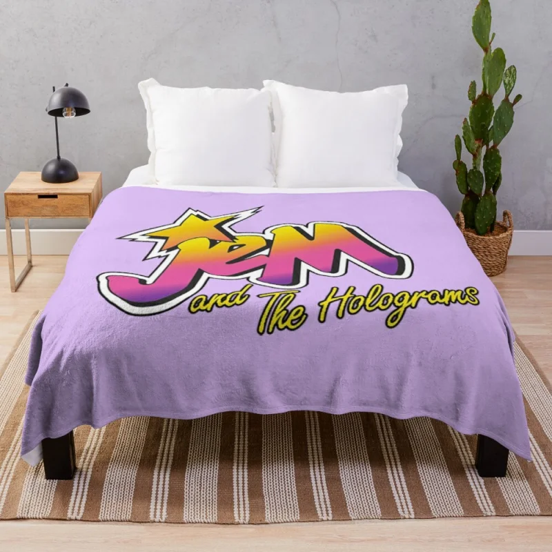 Jem and the holograms Throw Blanket Travel Blanket 5 sizes/200x180cm