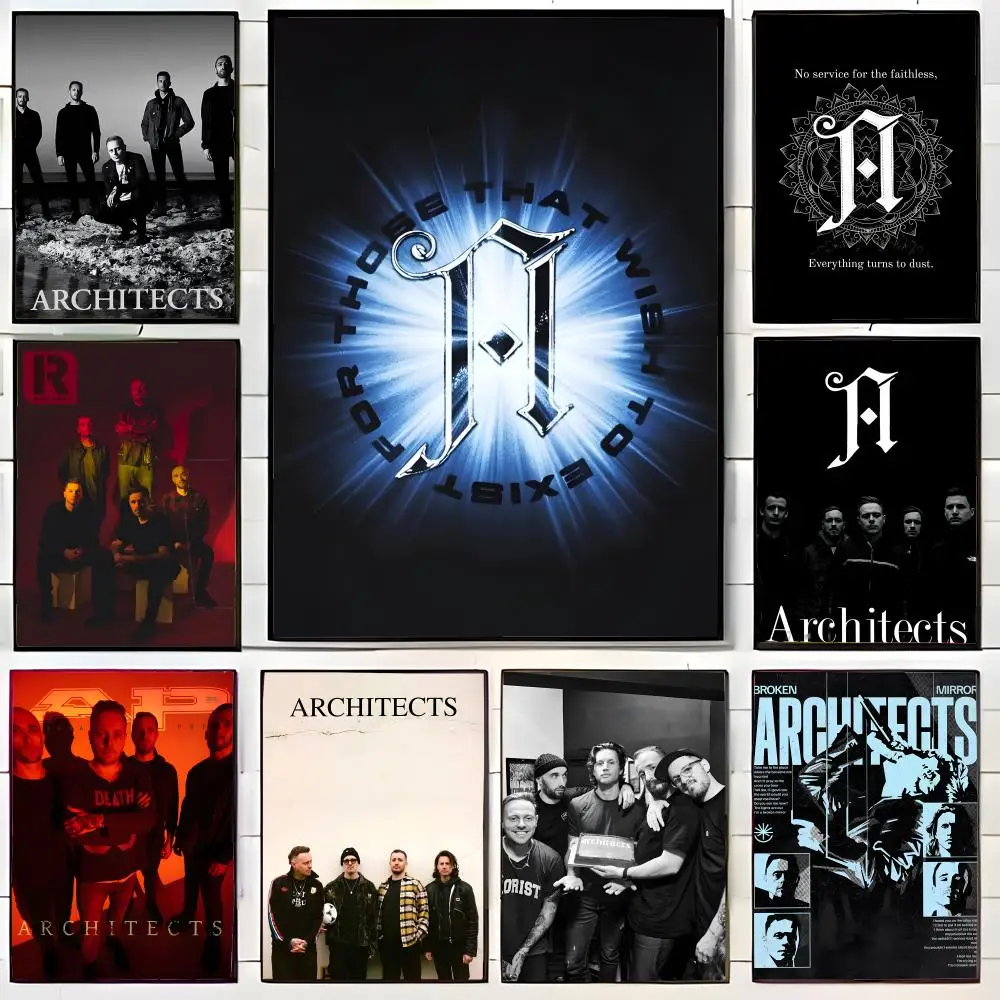 Fashion British Metalcore Band A-Architects Poster Wall Art Print Decorative Mural Home Decor Gift Unframed