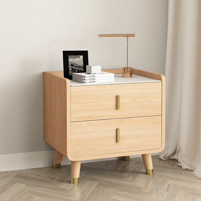 Minimalist Nordic Nightstand Aesthetic Storage Cute Storage Bedside Table Luxury Trendy Cajones De Dormitorio Home Furniture