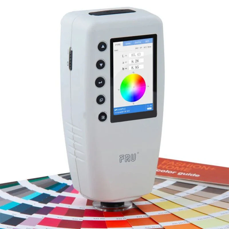 High Quality Portable Accurate Colorimeter WR18 Color MeterSwitchable Caliber with 4mm 8mm WR10