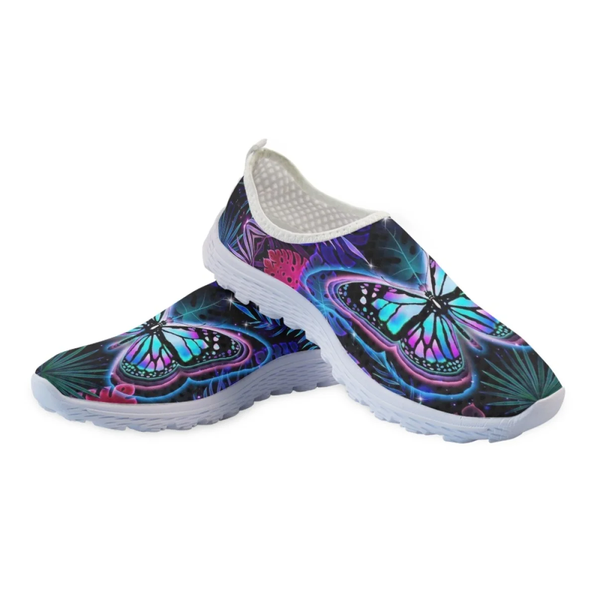 Art Butterfly 3D Pattern Print scarpe Casual per donna estate autunno comode scarpe in rete traspirante scarpe basse sportive all'aperto