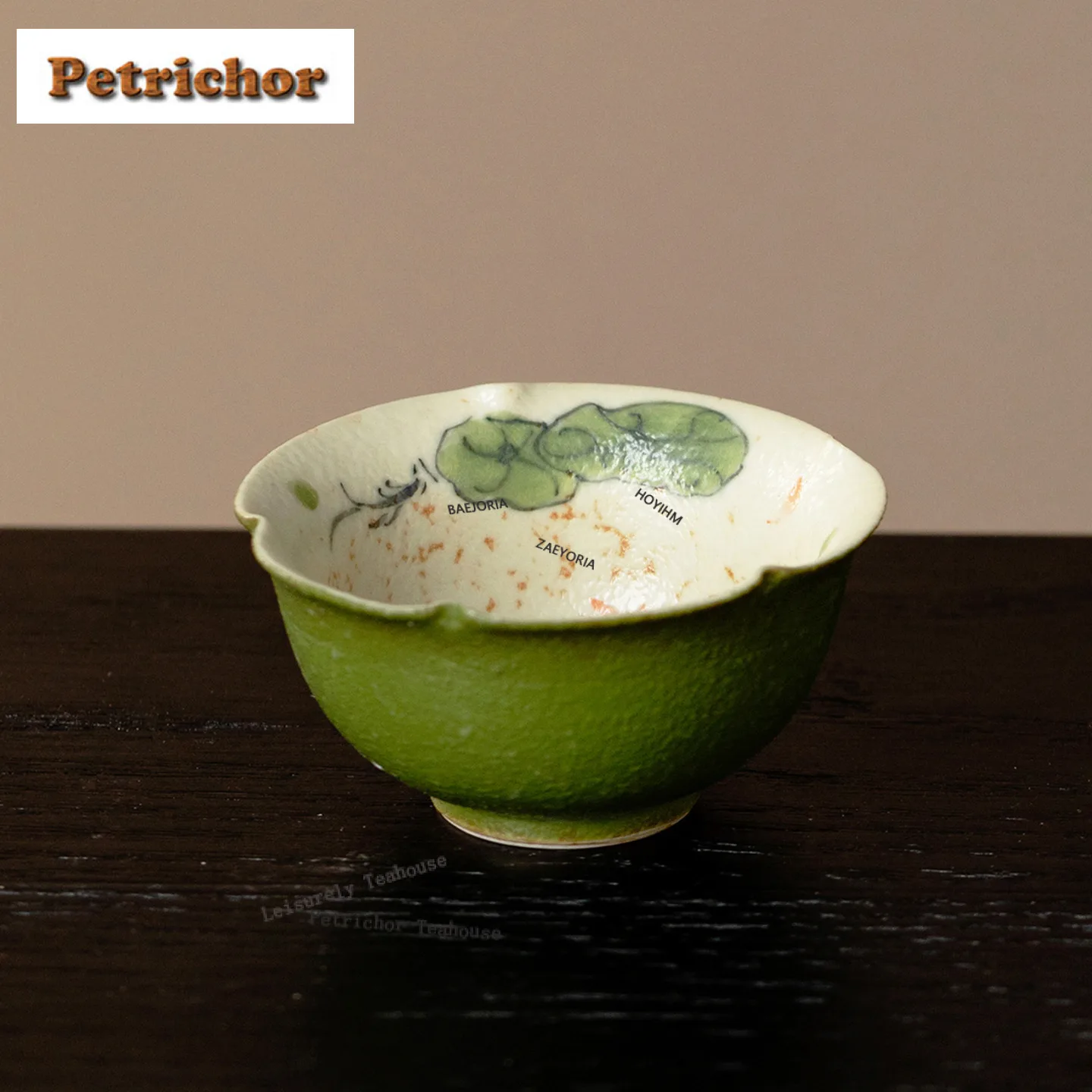 

35ml Hand-painted Lotus Leaf Fish Teacup Luxury Tea Bowl Set Of Cups Tea-tasting Personal Cup Jianzhan Master Cups Tea Items