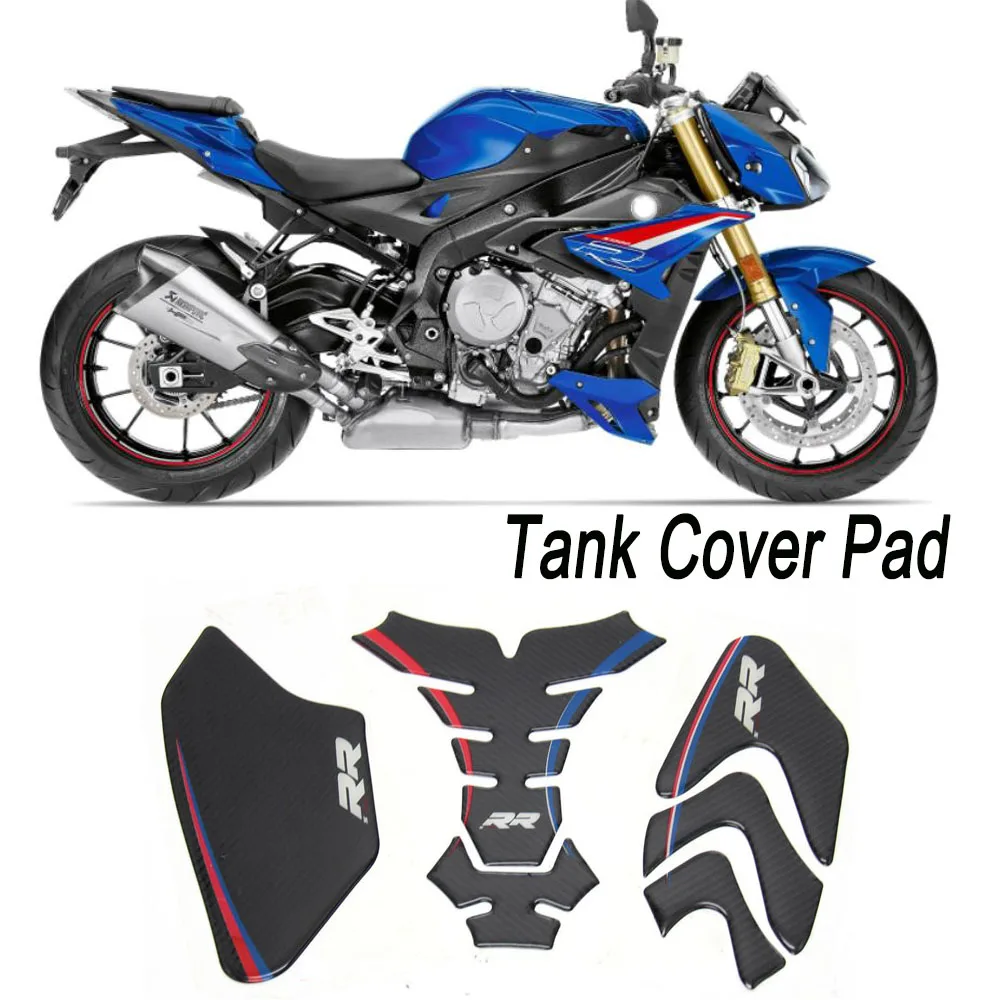 New Carbon Fiber 3D ADESIVI Sticker Decal Emblem Protection Tank Cover Pad Cas Cap For BMW S1000RR S1000R S1000 RR HP4